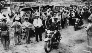 District of Columbia police superintendant Major Pelham Glassford visiting the Bonus Army at Camp Anacostia in 1932. (Courtesy Library of Congress, Washington, D.C.)