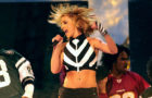 Washington, D.C. (Sep. 4, 2003) – Recording Artist Britney Spears performs on the National Mall during the Operation Tribute to Freedom, NFL and Pepsi sponsored “NFL Kickoff Live 2003” Concert. Organizers provided priority seating for military members and their families. Among the other performers were Aerosmith, Mary J. Blige, Aretha Franklin, and Good Charlotte. Operation Tribute to Freedom (OTF) was set up by the Department of Defense as a way for Americans to show their appreciation to our men and women in uniform. U.S. Navy photo by Chief Warrant Officer 4 Seth Rossman.  (RELEASED)