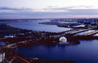 Jefferson Memorial taken from an open window in the Washington Monument