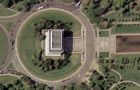 Aerial photograph of the Lincoln Memorial (NASA)