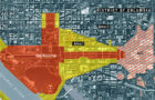 The Reserve in red is designated as a no-build zone (From 2006 National Capital Planning Commission rendering)