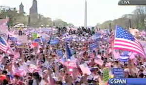 2006 United States immigration reform protests (Courtesy C-Span)