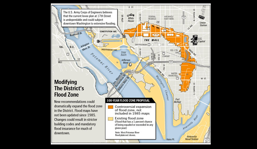 Washington Post Reports on FEMA Flood Maps for DC and the National Mall  National Mall Coalition
