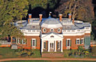 Aerial view of Monticello’s West Front (Courtesy Thomas Jefferson Foundation, Inc.)