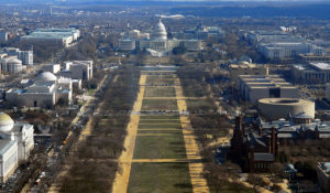 Eastern View of National Mall showing the US Capitol. (National Park Service)