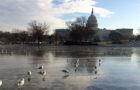 Frozen Capitol Reflecting Pool (Architect of the Capitol)