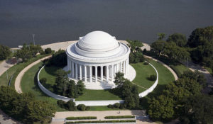 Jefferson Memorial, aerial view, Washington, D.C. (Credit: Carol M. Highsmith's America, Library of Congress, Prints and Photographs Division)