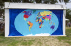Day 7 - A completed World Map Project at the 2011 Smithsonian Folklife Festival. (Photo courtesy Peace Corps)