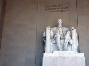 Afterwards, everyone visited the Memorial with its powerful statue of President Lincoln.