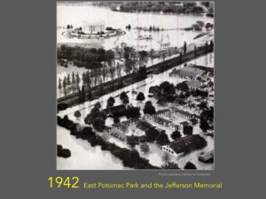 1942 East Potomac Park and the Jefferson Memorial (Photo courtesy Library of Congress)