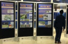 The exhibit, National Mall: Stage For Democracy, is located across from Baggage Claim 4, Terminal B, at Ronald Reagan Washington National Airport.