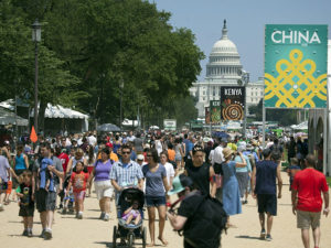 The 2014 Smithsonian Folklife Festival on the National Mall featured programs on China and Kenya. (Photo by Francisco Guerra, Smithsonian)