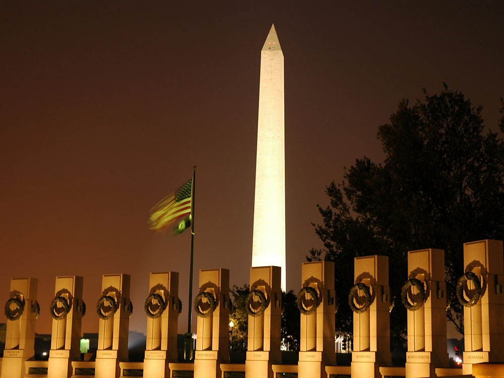 The World War II Memorial was dedicated in 2004. (Credit: National Park Service)