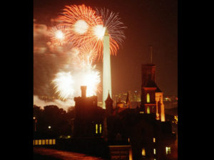 National Mall fireworks (Courtesy Smithsonian Institution Archives)
