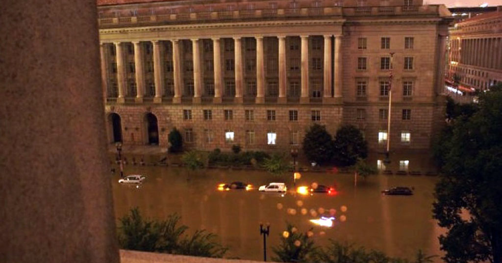 Mall flooding