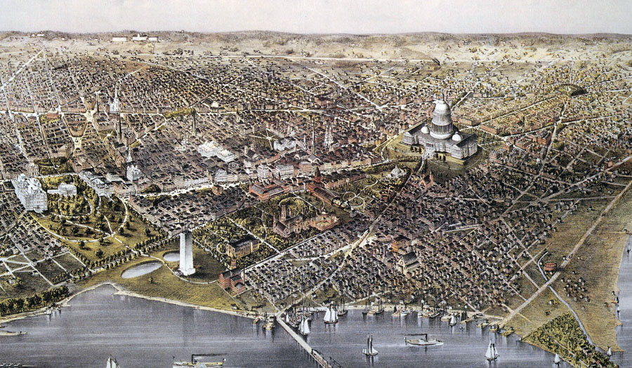 The National Mall circa 1880