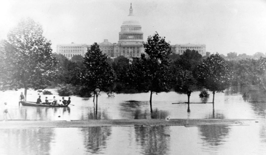 Flooding on the National Mall