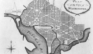 The original plan for the City of Washington and its centerpiece, the Mall