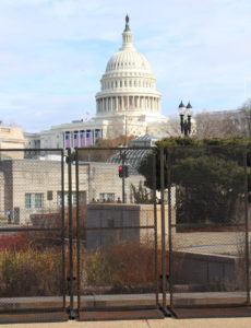 Security for the Presidential Inauguration around the National Mall and Capitol building (Photo by Lisa Benton-Short)