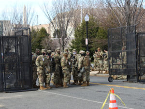 Security around the National Mall and U.S. Capitol building (Photo by Lisa Benton-Short / National Mall Coalition)