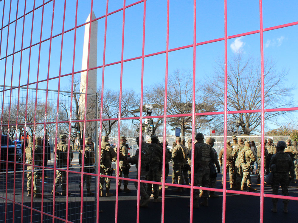 Security around the National Mall and U.S. Capitol building (Photo by Lisa Benton-Short / National Mall Coalition)