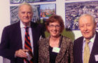 Albert Small (right) with fellow National Mall Coalition Board members Arthur Cotton Moore and Judy Scott Feldman at the November 2013 opening of our National Mall Underground Exhibition in downtown Washington.