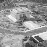 Lincoln Memorial under construction (Library of Congress)