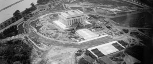 Lincoln Memorial under construction (Library of Congress)