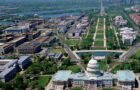 Aerial view from above the U.S. Capitol, looking west along the National Mall, Washington, D.C. (Courtesy Library of Congress, Carol M. Highsmith)