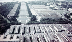 Navy Department buildings within the National Mall in Washington, D.C., during World War II (Courtesy Naval History and Heritage Command)
